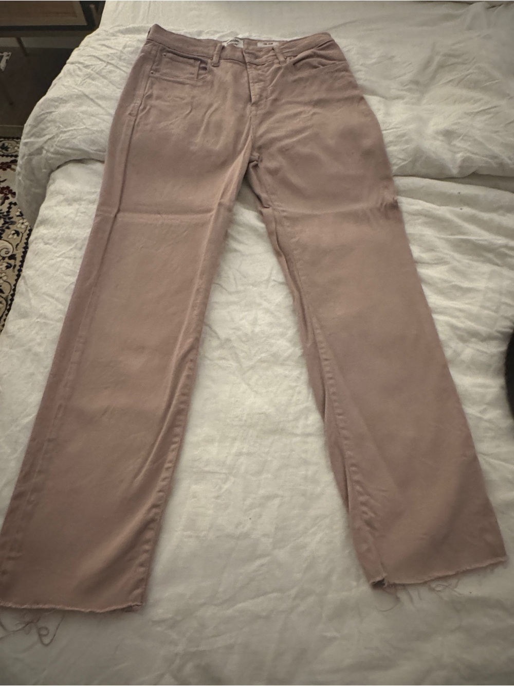 Kensie Straight-Leg Pants in Mauve Pink